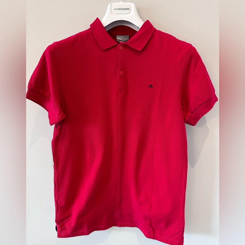 J Lindeberg Polo Short in Red